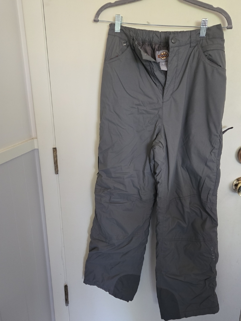 Men's Gray Cargo Snow /Ski Pants by Quest